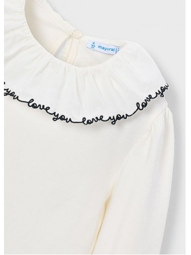 Mayoral Blusa Cuello Volante 16-04149-031 Crd.Negro [3]
