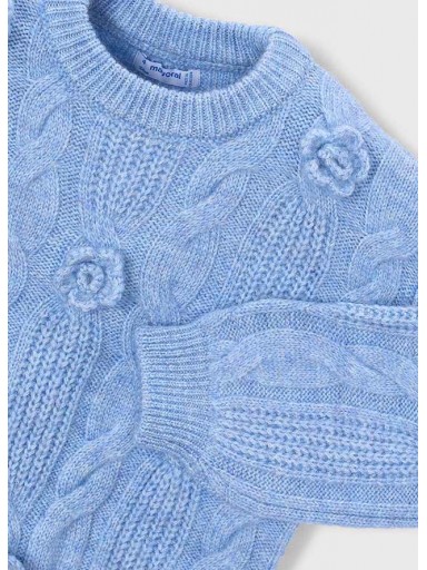 Mayoral Jersey Flores 3D 16-04319-066 Cielo Mez [3]