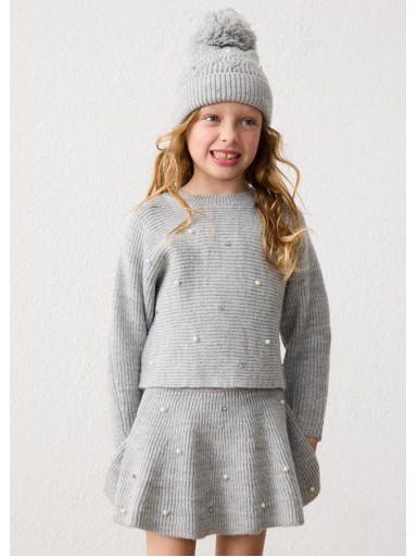 Mayoral Jersey Tricot Perlas 16-04322-082 Gris [2]