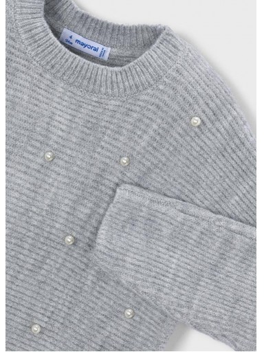 Mayoral Jersey Tricot Perlas 16-04322-082 Gris [4]