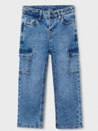 Mayoral Pantalón Soft Denim Cargo 16-04510-057 claro [1]