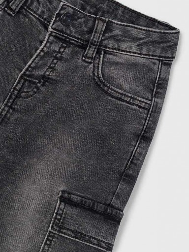 Mayoral Pantalón Soft Denim Cargo 16-04510-058 Gris [2]