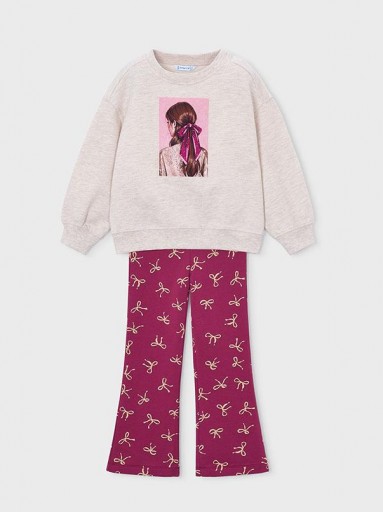 Mayoral Conjunto Leggins Felpa Estampada 16-04738-079 Framboise [2]