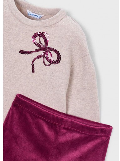Mayoral Conjunto Leggins Lazos 16-04739-059 Framboise [2]