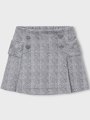 Mayoral Falda Antelina Estampada 16-04905-090 Gris [0]