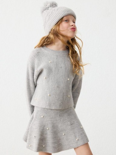 Mayoral Falda Tricot Perlas 16-04907-082 Gris [0]