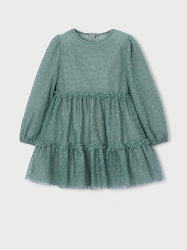 Mayoral Vestido Tull Fantasía 16-04924-032 Laurel [2]