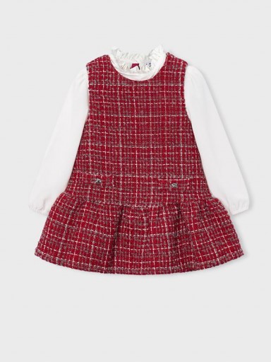 Mayoral Vestido Pichi Combinado 16-04929-038 Rojo [0]