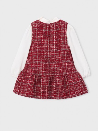 Mayoral Vestido Pichi Combinado 16-04929-038 Rojo [1]