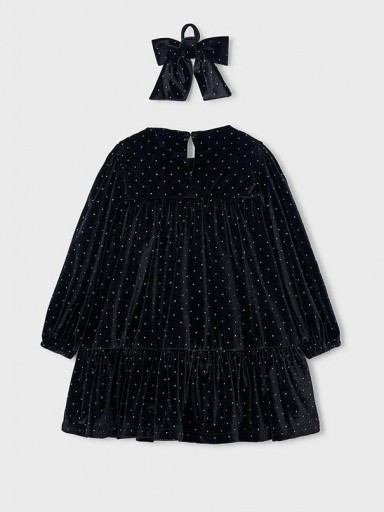 Mayoral Vestido Terciopelo Coletero 16-04930-042 Negro [1]