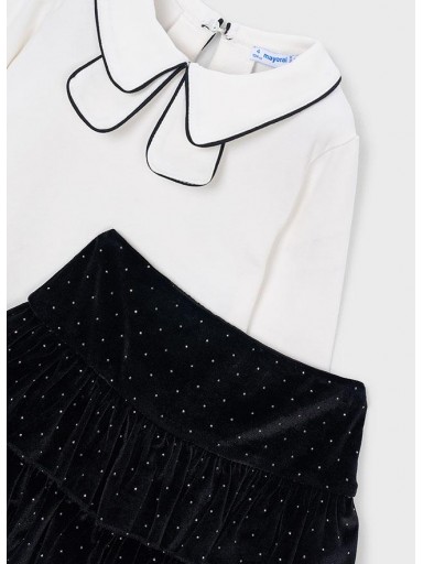 Mayoral Conjunto Falda Terciopelo Strass 16-04936-010 Negro [2]
