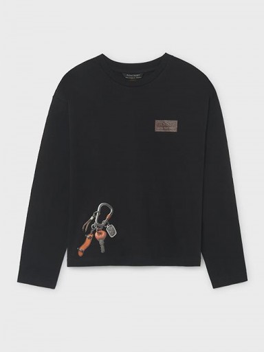 Mayoral Camiseta M/L 3d 16-07042-032 Negro [0]