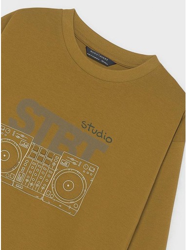 Mayoral Camiseta M/L Embossed 16-07043-044 Miel [3]