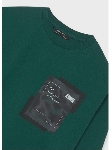 Mayoral Camiseta M/L Bolsillo 16-07046-041 Abeto [3]