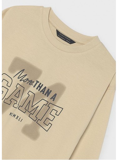 Mayoral Camiseta M/L Back Print 16-07047-046 Palmito [3]