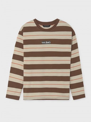 Mayoral Camiseta M/L Mini Print 16-07048-049 Chocolate