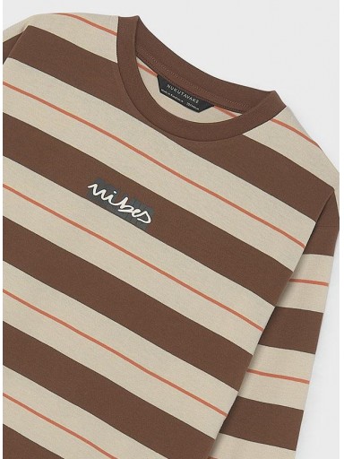 Mayoral Camiseta M/L Mini Print 16-07048-049 Chocolate [2]