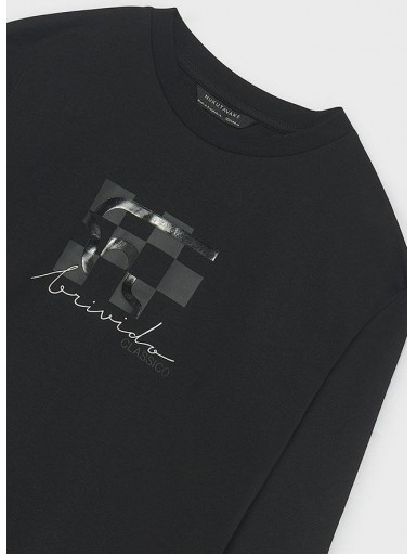 Mayoral Camiseta M/L Mini Print 16-07048-050 Negro [3]