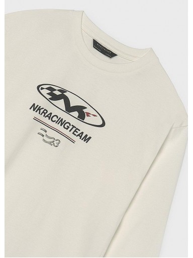 Mayoral Camiseta M/L Lettering 16-07049-055 Nata [3]