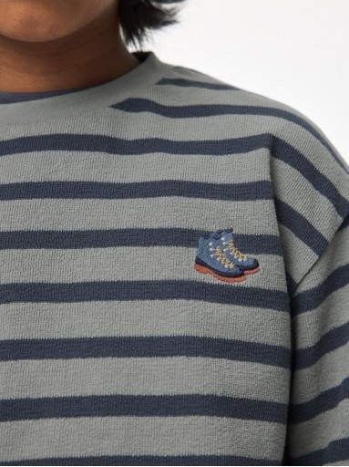 Mayoral Camiseta M/L Rayas 16-07053-452 Musgo [1]
