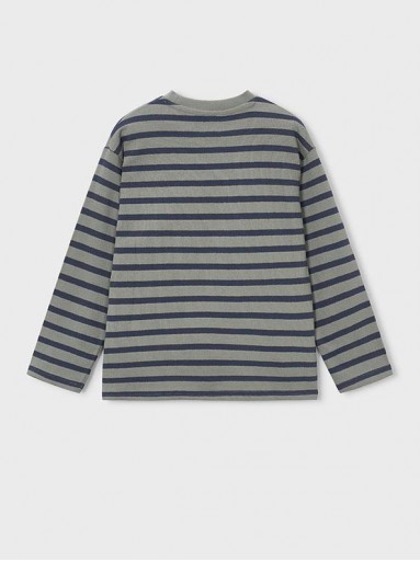 Mayoral Camiseta M/L Rayas 16-07053-452 Musgo [3]