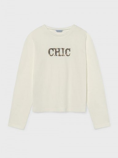 Mayoral Camiseta M/L Chic 16-07058-080 Nata [2]