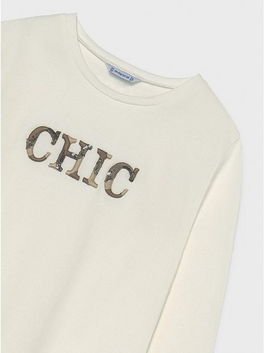 Mayoral Camiseta M/L Chic 16-07058-080 Nata [4]