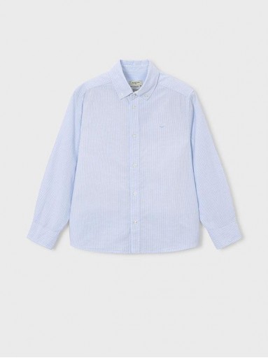Mayoral Camisa M/L Oxford 16-07101-403 Celeste [0]