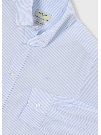 Mayoral Camisa M/L Oxford 16-07101-403 Celeste [2]