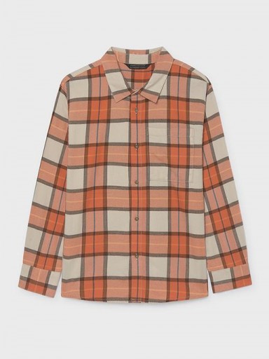 Mayoral Camisa M/L Cuadros Franela 16-07110-076 Cheddar [1]