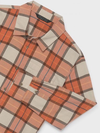 Mayoral Camisa M/L Cuadros Franela 16-07110-076 Cheddar [3]