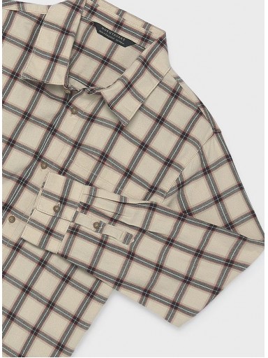 Mayoral Camisa M/L Cuadros Franela 16-07110-077 Sesamo [3]