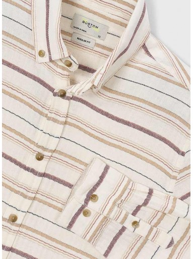 Mayoral Camisa M/L Rayas Horz. 16-07116-431 Crudo [2]