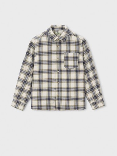 Mayoral Camisa M/L Cuadros 16-07117-431 Crudo