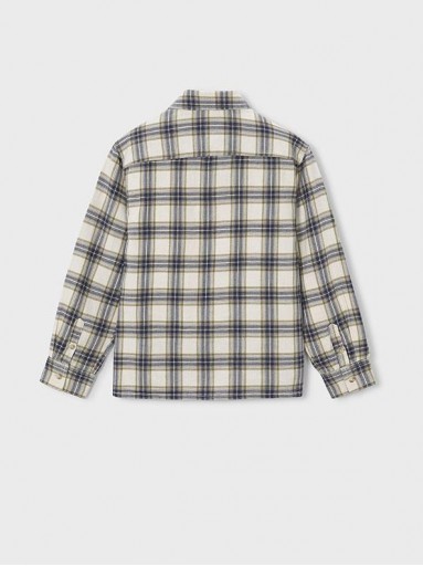 Mayoral Camisa M/L Cuadros 16-07117-431 Crudo [1]