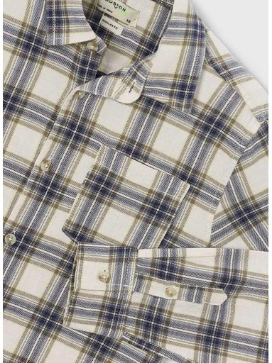 Mayoral Camisa M/L Cuadros 16-07117-431 Crudo [2]