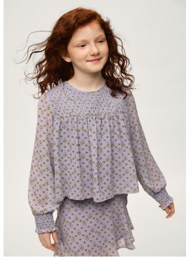 Mayoral Blusa Gasa Nido De Abeja 16-07121-089 Lavanda [0]