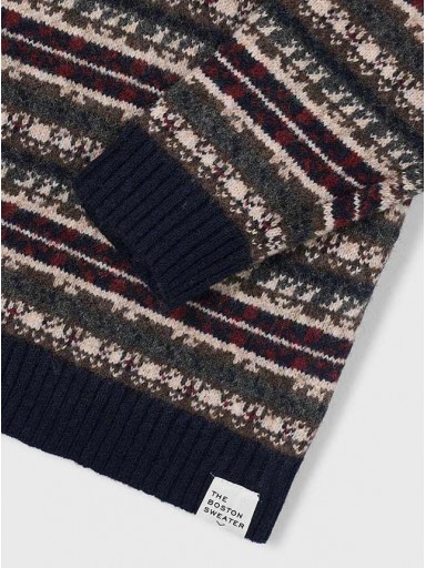 Mayoral  Jersey Jacquard 16-07302-400 Marino [2]