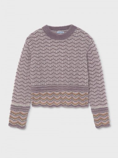 Mayoral Jersey Jacquard Geométrico 16-07334-040 Lavanda [1]
