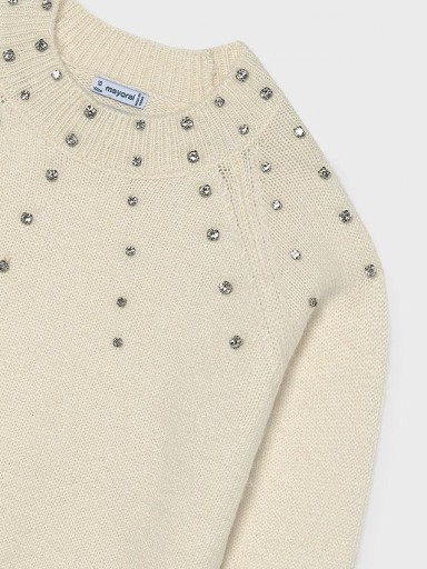Mayoral Jersey Apliques Strass 16-07343-023 Crema [3]