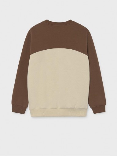 Mayoral Pullover Blocking S/Capucha 16-07403-096 Chocolate [3]