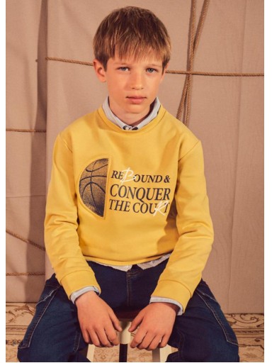 Mayoral Pullover Embossed Sin Capucha 16-07410-041 Amarillo [0]