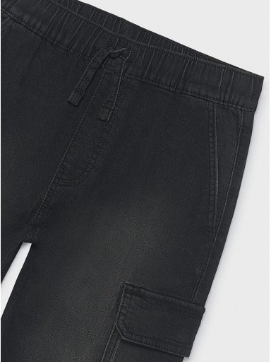 Mayoral Pantalón Soft Denim Jogger 16-07506-090 Negro [4]