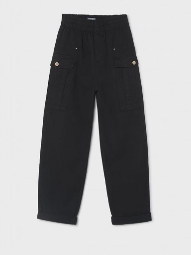 Mayoral Pantalón Sarga Todo Goma 16-07524-029 Negro [0]