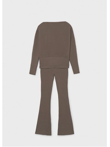Mayoral Conjunto Pantalón Tricot Canalé 16-07530-015 Chocolate [1]