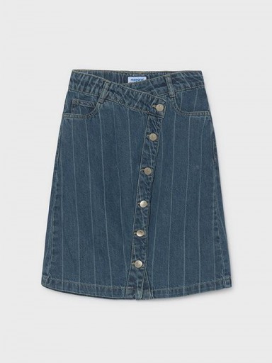 Mayoral Falda Midi Denim Rayas 16-07931-088 Medio [1]
