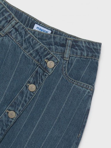 Mayoral Falda Midi Denim Rayas 16-07931-088 Medio [3]
