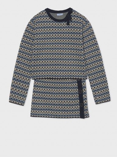 Mayoral Conjunto Falda Tricot Jacquard 16-07945-059 Noche [0]