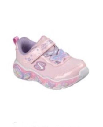 Skechers Deportivo Sneaker Infantil Mariposa Luces Rosa 303066NC-LPMT