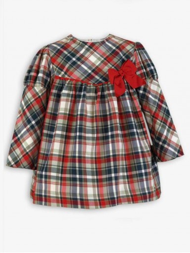 Miranda Vestido Infantil Cuadros Corte Alto Lazada "Zoey" 0612/V [2]